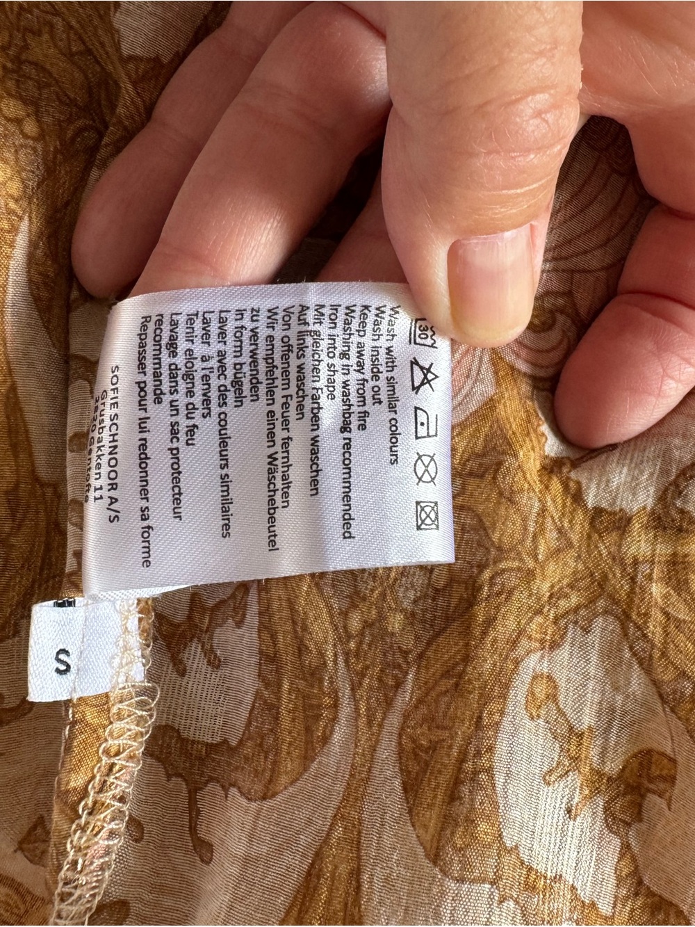 Pink & Brown Floral Button-Up Blouse - Picture 5 of 7